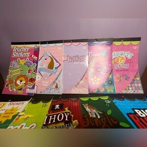 *2/$10* Lot of 9 sticker pads